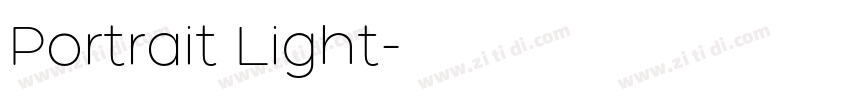 Portrait Light字体转换